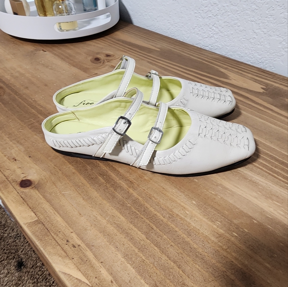 Free People, White, Summer flats, Size 36 - Picture 3 of 6